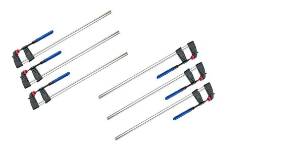 6x Schraubzwinge 150 x 50 mm Leimzwinge Klemmzwinge Einhandzwinge