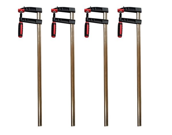 4x Profi Schraubzwinge 200x50 mm Zwinge Leimzwinge Klemmzwinge Temperguß