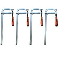 4 Stück Profi Ganzstahl Schraubzwinge 500 x 120 mm Tischzwinge Zwingen