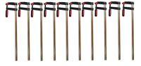 8x Profi Schraubzwinge 200x50 mm Zwinge Leimzwinge Klemmzwinge Temperguß