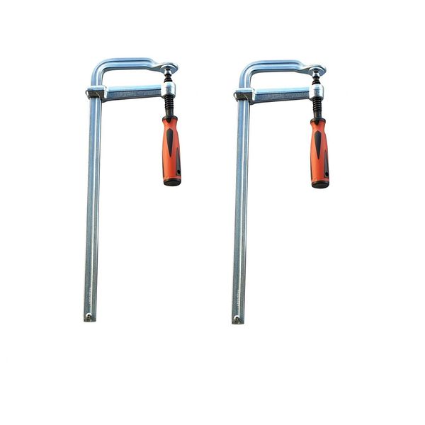 2 Stück Profi Ganzstahl Schraubzwinge 300 x 120 mm Tischzwinge Zwingen