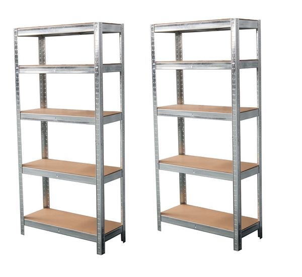 Schwerlastregal Lagerregal Werkstattregal Kellerregal 90cm Regal 2x