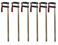 6x Profi Schraubzwinge 250x50 mm Zwinge Leimzwinge Klemmzwinge Temperguß