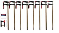 8x Profi Schraubzwinge 150x50 mm Zwinge Leimzwinge Klemmzwinge Temperguß