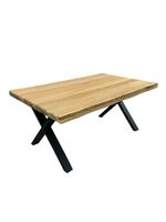Tisch Couchtisch Massivholz Eiche Echtholz Baumkante geölt