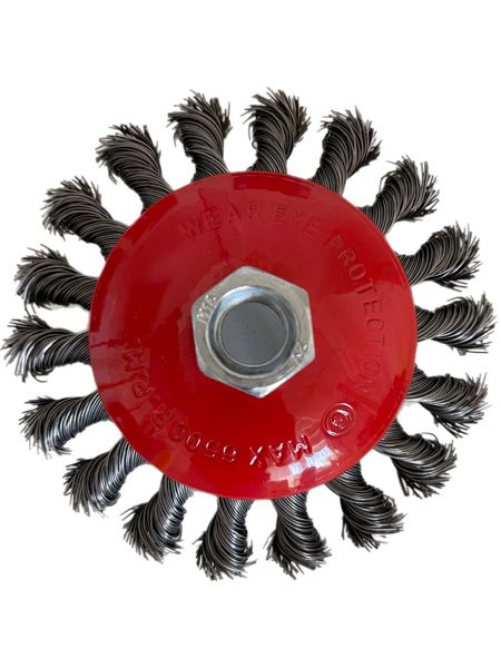 Kegelbürsten Drahtbürste 115mm Bürste gezopft Winkelschleifer Flex 3x