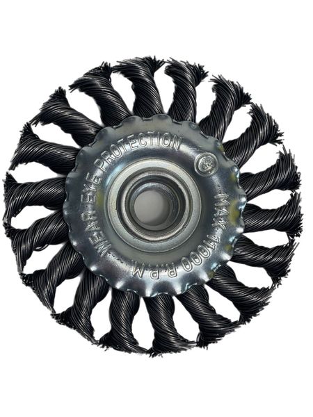 Scheibenbürsten Zopfbürsten 100mm Bürsten gezopft Drahtbürsten 3x
