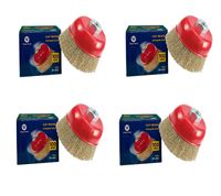 Topfbürsten Drahtbürste 100mm Bürste gewellt Winkelschleifer & Flex 3x