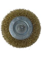 Scheibenbürsten Rundbürste 100mm mit Schaft gewellt f.Bohrmaschine 12x