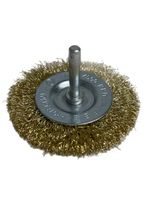 Scheibenbürsten Rundbürste 100mm mit Schaft gewellt f.Bohrmaschine 24x