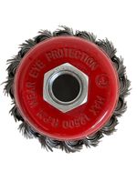 Topfbürsten Drahtbürste 75mm Bürste gezopft Winkelschleifer & Flex 12x