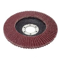 10x Fächerschleifscheiben 115mm flach Körnung 80 Braun Lamellenscheibe