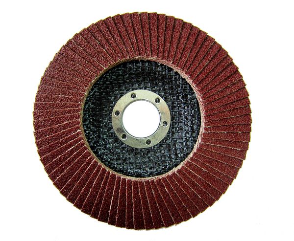 10x Fächerschleifscheiben 125mm konisch P 100 Braun Lamellenscheiben