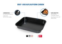 ELO Basic Carbon Brat- und Auflaufform 37cm