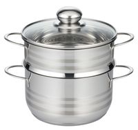 Basic Edelstahldämpfer 24cm Brillant