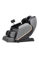 Elektrischer Massagesessel mit Kopfstütze, ca. 140 x 74 x 101 cm - Schwarz/Grau