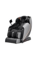 Elektrischer Massagesessel mit Kopfstütze, ca. 140 x 74 x 101 cm - Schwarz/Grau