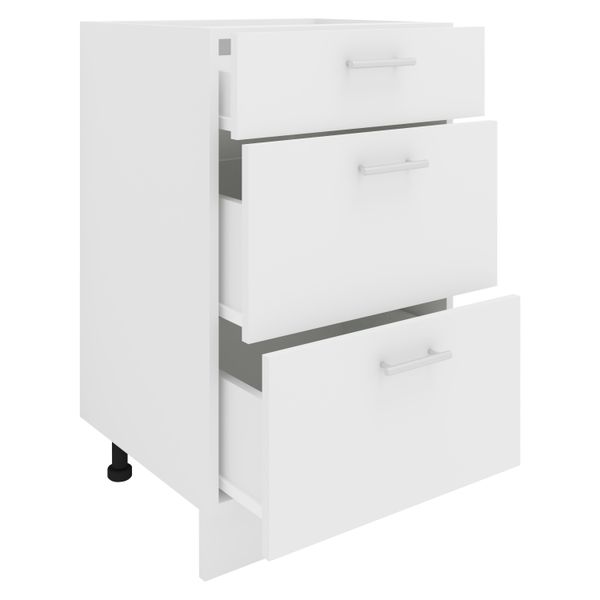 Küchenschrank Breite 50 cm Schublade Unterschrank Küche Küchenmöbel Esilo