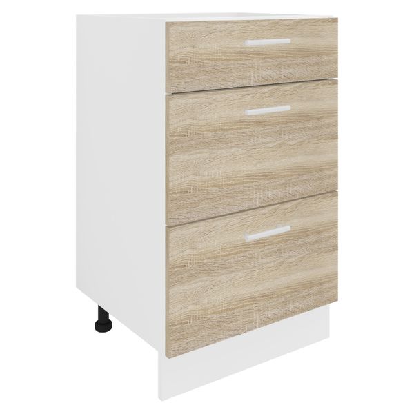 Küchenschrank Breite 50 cm Schublade Unterschrank Küche Küchenmöbel Esilo