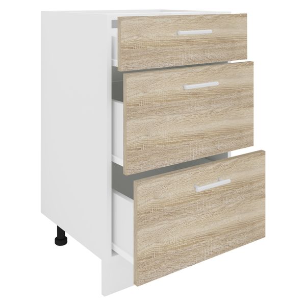 Küchenschrank Breite 50 cm Schublade Unterschrank Küche Küchenmöbel Esilo
