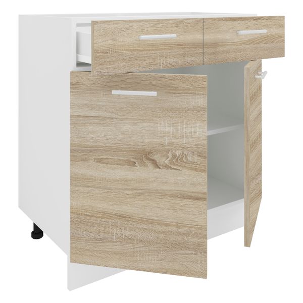 Küchenschrank Breite 80 cm Schublade Unterschrank Küche Küchenmöbel Esilo