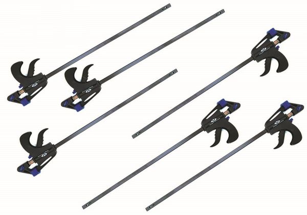 6x Schnellspannzwinge 750 mm Einhandzwinge Klemmzwinge Schraubzwinge