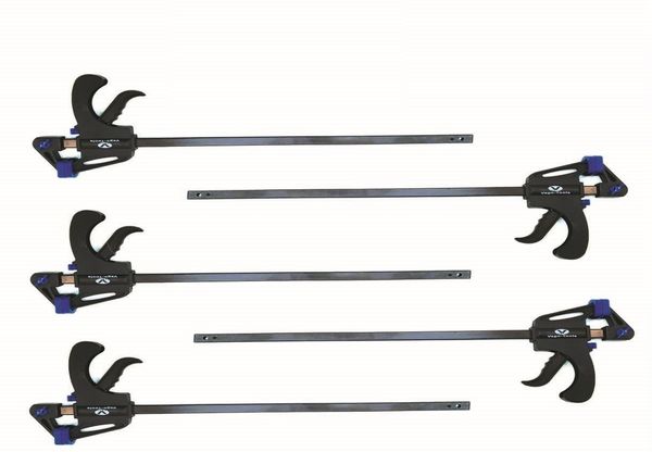 5x Schnellspannzwinge 600 mm Einhandzwinge Klemmzwinge Schraubzwinge