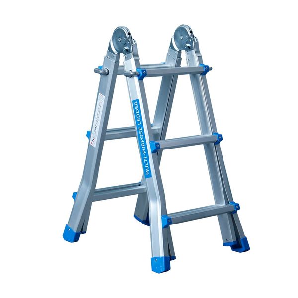 Klappleiter Teleskopleiter Stehleiter 4 x 3 Mehrzweckleiter Alu Leiter