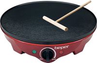 BT.700Y Crepes Maker für Crêpes, Pfannkuchen und Piadinas elektrisch mit Holzspatel