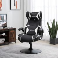 Vinsetto Gamingsessel mit Wippfunktion Gamingstuhl mit Lautsprecher Bürostuhl PU