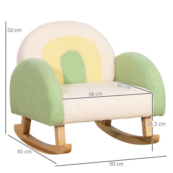Kindersofa Schaukelstuhl für Kleinkinder Kindersessel Kindercouch für Kinder ab 1,5 Jahre