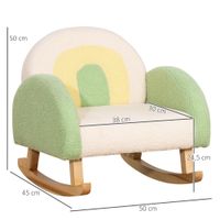 Kindersofa Schaukelstuhl für Kleinkinder Kindersessel Kindercouch für Kinder ab 1,5 Jahre