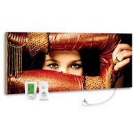 800W marmony® Infrarot-Heizung Motiv "Arabic Eyes"