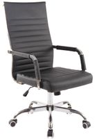 Bürostuhl Amadora Kunstleder, schwarz