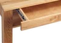 Couchtisch mit Schublade "Björn" in Wildeiche massiv - B/H/T=105x44x65cm
