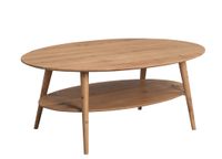 Couchtisch mit Ablage "Phil" in Wildeiche massiv - B/H/T=115x45x70cm
