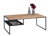 Couchtisch mit Ablage "Lias" in Wildeiche massiv - B/H/T=110x42x60cm