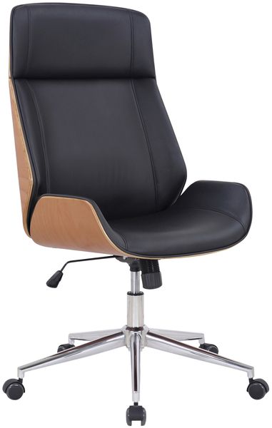 Bürostuhl Varel Kunstleder, natura/schwarz