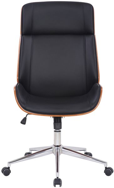 Bürostuhl Varel Kunstleder, walnuss/schwarz