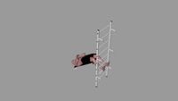 Sprossenwand Fitness Kletterwand Turnwand Sport Turngerät Weiss