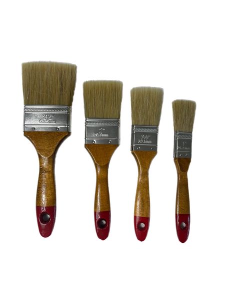 Lasurpinsel Flachpinsel Pinselset 48 tlg Set Lackpinsel 25/38/50/63mm