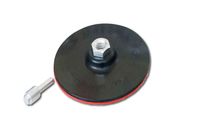 1x Stützteller 125mm Polierscheibe Schleifteller Klett mit Spanndorn