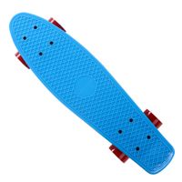 Spielwerk Retro Skateboard Blau-Rot/auch mt LED verfügbar