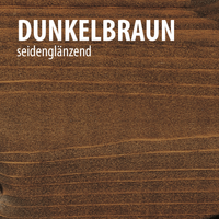 Zaun & Gartenlasur dunkelbraun seidenglänzend, 5 Liter, Holzlasur