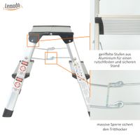 Alu Trittleiter mit 2 Stufen