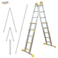 Alu Teleskopleiter, 4x5 Sprossen, ausziehbar