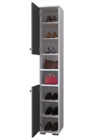 Schuhschrank "Gados M" Weiß / Anthrazit