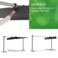 Sonnendach WAVED 4x2,5 m Anthrazit