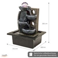 Zimmerbrunnen Stufen mit rotierender Kugel