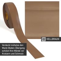 Weichsockelleiste hellbraun, 25m Rolle